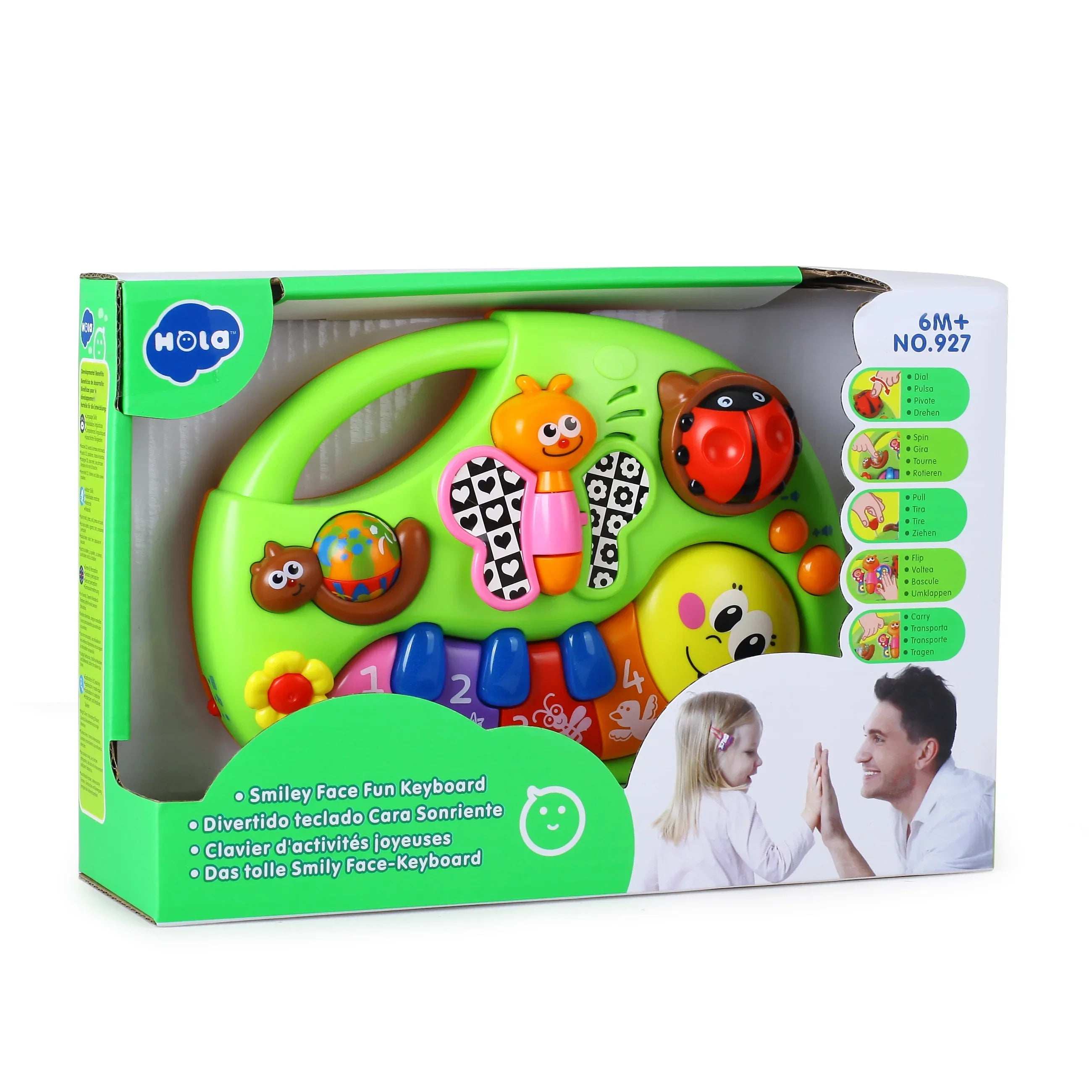 Hola Smiley Face Piano with Music and Light for kids in Kuwait